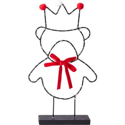Vánoční svítící LED figurka Medvěd 36 cm, H&L – Hledejceny.cz