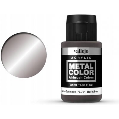 Vallejo Barva Metal Color 77721 Burnt Iron 32ml – Zboží Mobilmania