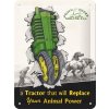 Obraz Postershop Plechová cedule: John Deere Tractor & Animal Power - 15x20 cm