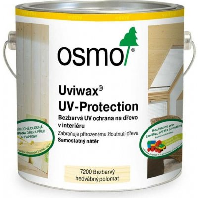 Osmo 7200 Uviwax UV Protection 2,5 l Bezbarvý hedvábný lesk – Hledejceny.cz