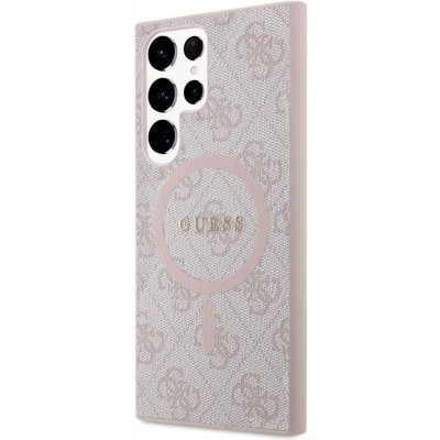 Guess PU Leather 4G Colored Ring MagSafe Samsung Galaxy S24 Ultra Pink – Sleviste.cz