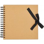 WEST DESIGN West Design Album kroužkové se stuhou 20,5 × 20,5 cm (200 g/m2, 42 listů) - kraft – Zboží Živě
