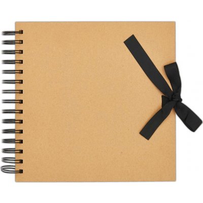 WEST DESIGN West Design Album kroužkové se stuhou 20,5 × 20,5 cm (200 g/m2, 42 listů) - kraft – Zboží Živě