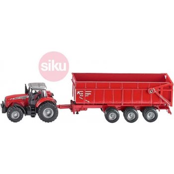 SIKU Farmer 1844 Traktor Massey Ferguson s přívěsem měřítko 1:87