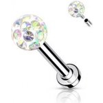 Šperky4U piercing do brady cartilage s kamínky LB1089-1208-AB – Hledejceny.cz