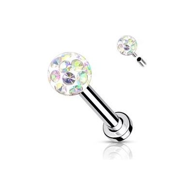 Šperky4U piercing do brady cartilage s kamínky LB1089-1208-AB – Hledejceny.cz