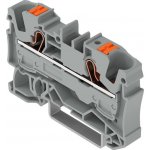 WAGO Svorka 2206-1201 2vodičová průchozí s ovládacím tlačítkem 6 mm², šedá 2206-1201 – Zboží Mobilmania