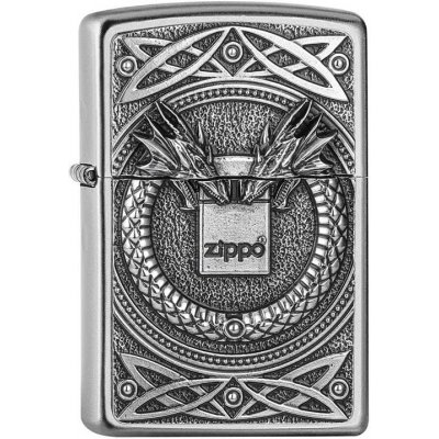 ZIPPO satin finish Emblem Dragons/Zippo 2007435 – Hledejceny.cz