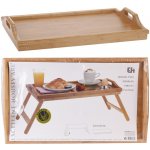 Excellent Houseware Snídaňový stolek bambusový podnos s nožičkami 50x30cm – Sleviste.cz