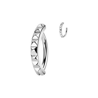 Šperky4U piercing do pupíku se strukturovaným štítem WP0087 – Zboží Dáma