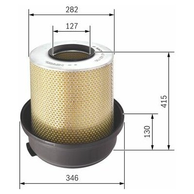 BOSCH Vzduchový filtr 1457433730 – Hledejceny.cz