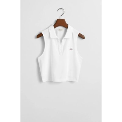 Gant Slim Pique Top White – Zboží Dáma
