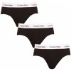 Boxerky, trenky, slipy Calvin Klein slipy Cotton Hip Brief U2661G Black 3Pack