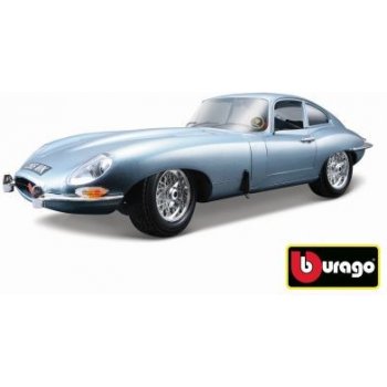 Bburago Jaguar E type Coupe stříbrná 1:18