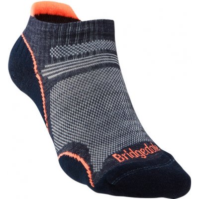 Bridgedale dámské ponožky Hike UL T2 MP Low šedá/oranžová – Zboží Mobilmania