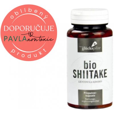 Tyroler Glückspilze Shiitake prášek Bio Lentinula Edodes Organic Powder kapsle 120 ks – Hledejceny.cz