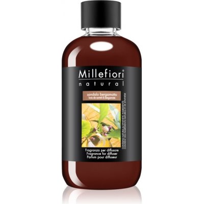 Millefiori Milano Natural náplň do aroma difuzéru Santal a bergamot 250 ml