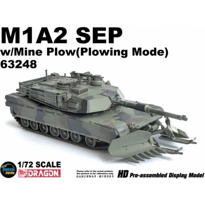 Dragon M1A2 SEP Abrams US Army w Mine Plough 1:72 – Zbozi.Blesk.cz