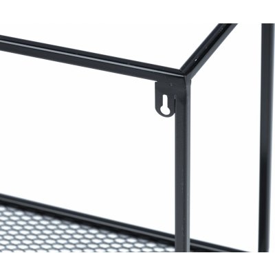 DekorStyle Závěsná police LOFT 50 cm černá – Zboží Dáma