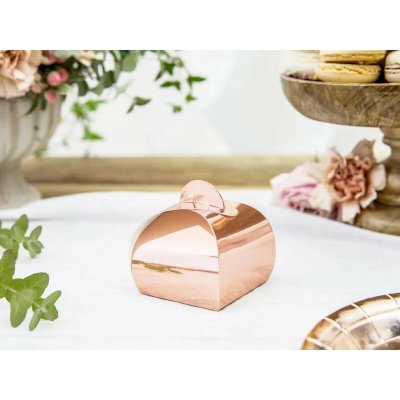 PartyDeco PartyDeco Dárková krabička - Růžově zlatá 10 ks – Hledejceny.cz