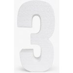 1Mcz 3D polystyrenové číslo 3 k aranžování 28x14x5cm 45955 – Zboží Mobilmania
