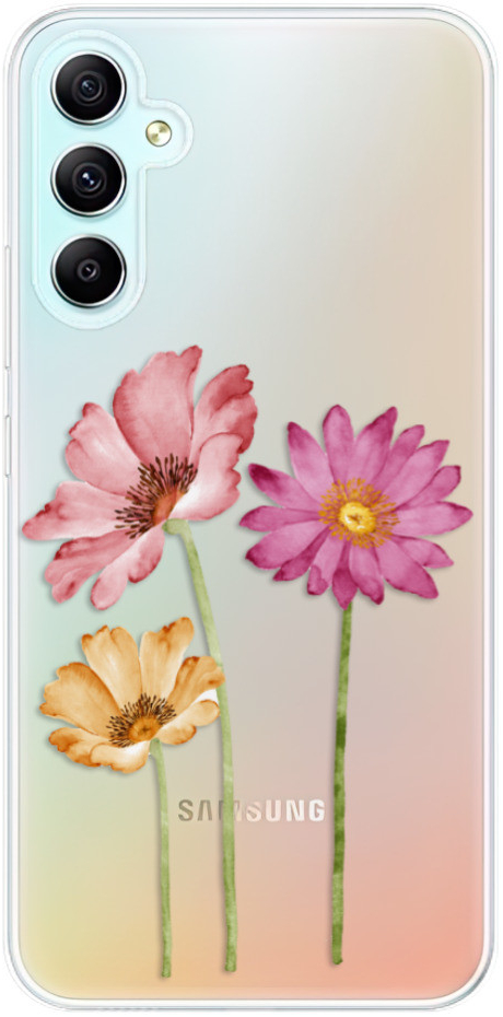 Pouzdro iSaprio - Three Flowers Samsung Galaxy A34 5G