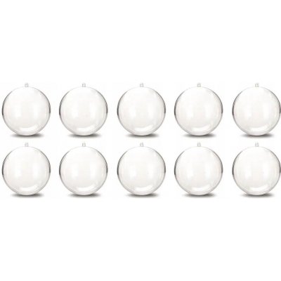 Vánoční Koule na vánoční stromek Party Collection průhledná plastová 10 cm 12 ks – Hledejceny.cz