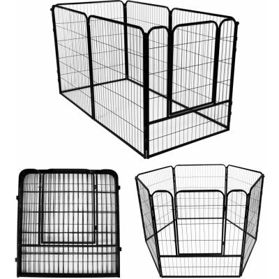 Springos Skladací ohrádka pro psa výběh pro štěnata 158 x 100 cm PA1022 – Zboží Dáma