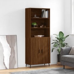 Prolenta Maison Exclusive Skříň highboard hnědý dub 69,5 x 34 x 180 cm kompozitní dřevo