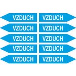Jednosměrná šipka - Vzduch vel.0 Samolepka PVC aršík potrubí velikost 0 – HobbyKompas.cz
