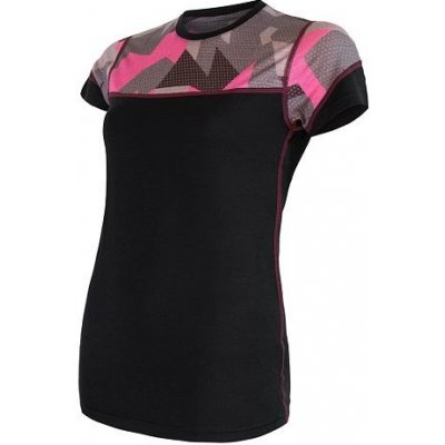 Sensor krátké MERINO IMPRESS černá/camo – Zboží Mobilmania