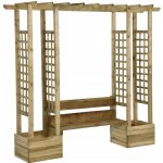 Dřevěná pergola VidaXL oblouk 198 cm – Hledejceny.cz