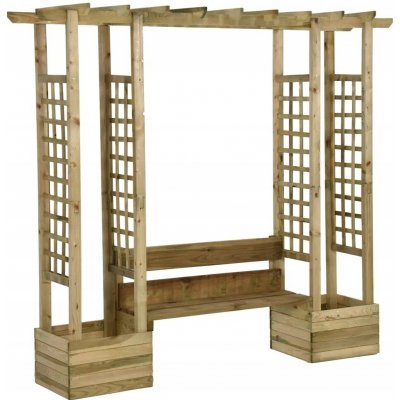 Dřevěná pergola VidaXL oblouk 198 cm – Hledejceny.cz
