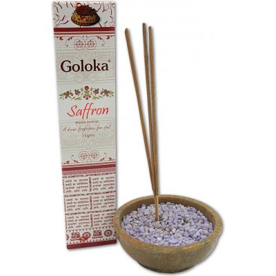 Goloka indické vonné tyčinky Masala Saffron 15 g – Hledejceny.cz