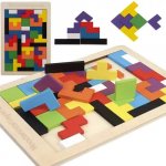 KIK KX7620 Dřevěné skládací kostky Tetris – Zboží Mobilmania