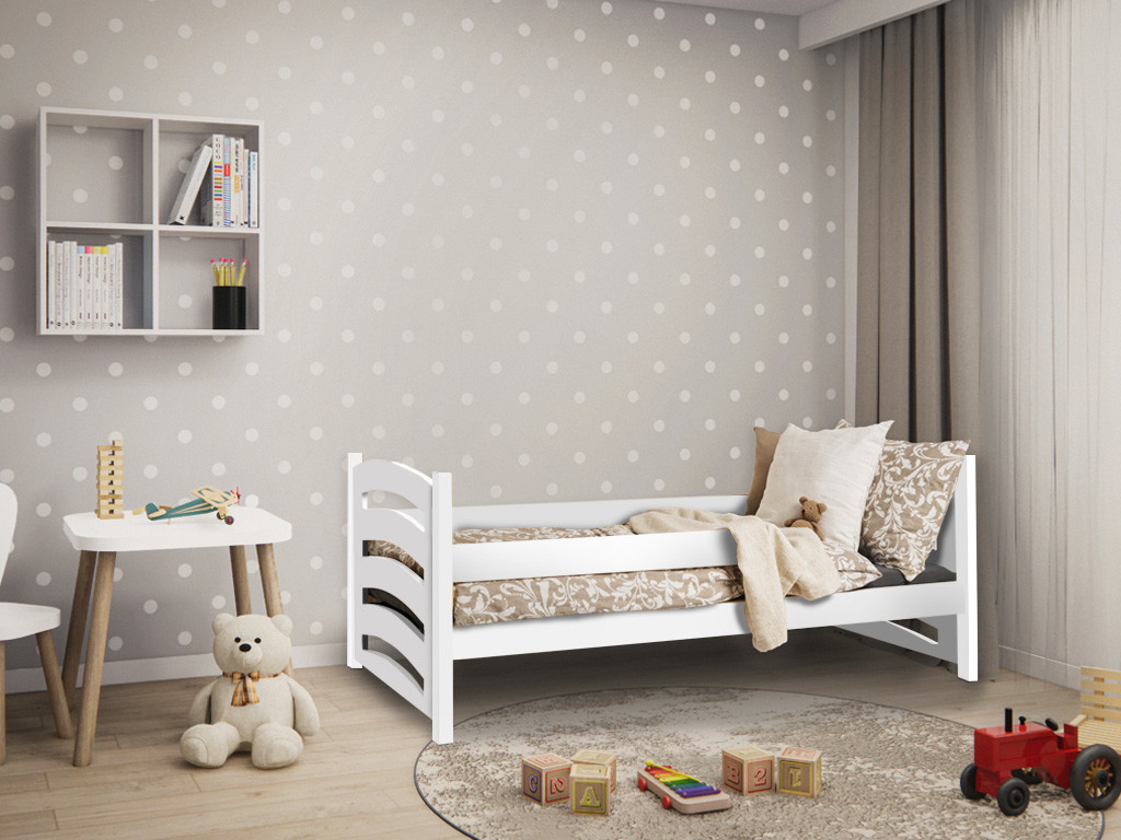 Textilomanie Mela bílá s matrací Easysoft 10 cm
