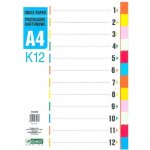 d.rect - rozlišovač karton A4 barevný 1 - 12 – Hledejceny.cz