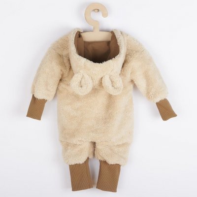 Luxusní dětský zimní overal New Baby Teddy bear béžová – Zboží Mobilmania