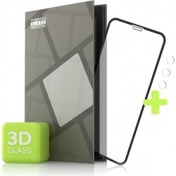 Tempered Glass Protector pro iPhone 11 Pro Max - 3D Case Friendly, Černé + sklo na kameru TGR-IP11PM-BL