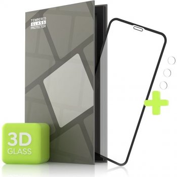 Tempered Glass Protector pro iPhone 11 Pro Max - 3D Case Friendly, Černé + sklo na kameru TGR-IP11PM-BL