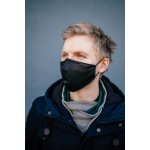 NanoSPACE Designová pratelná 3vrstvá antivirová a hypoalergenní nanorouška opakovatelně použitelná černá – Zboží Dáma