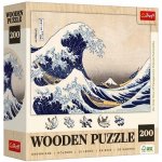 TREFL Art Dřevěné Hokusai Velká vlna Kanagawa 200 dílků – Zboží Dáma
