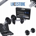 Lacestone Litinové činky nastavitelné 1 x 20 kg – Zboží Mobilmania