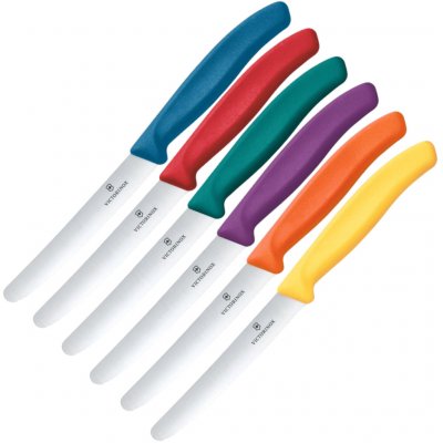Victorinox Sada kuchyňských nožů na zel. SWISS CLASSIC 11 cm 6 ks pestrobarevná 6.7836.6C1 – Zboží Dáma