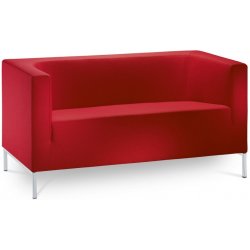 LD seating KUBIK/2-S Dvoumístné sofa Červená