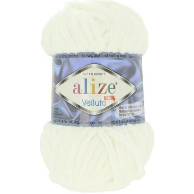 Alize Velluto 55 bílá – Zboží Dáma