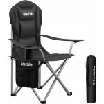 tectake 405193 polstrovaná kempingová židle mtx, skládací,s držákem na nápoje černá – Hledejceny.cz