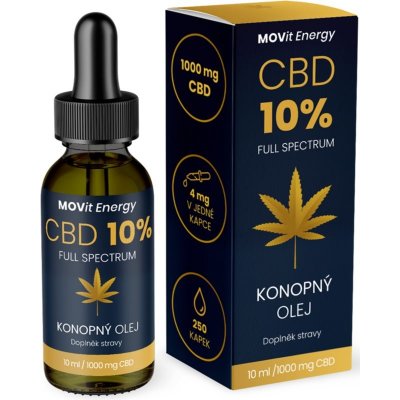 Movit CBD 10% Full Spectrum konopný olej 10 ml – Sleviste.cz