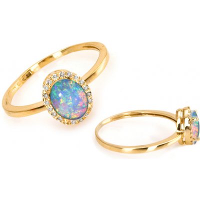 iZlato Forever zlatý dámský prsten s opálem Angelina IZ5721
