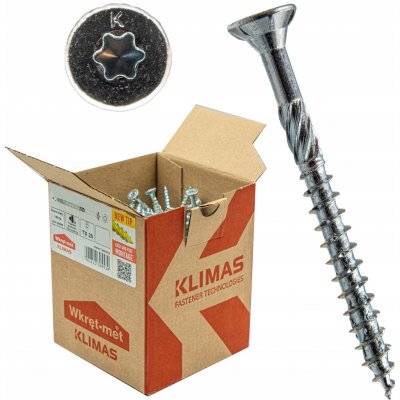 Vruty do dřeva 10x360mm 25 Ks.TORX tesařské kuželové Klimas WKCS BÍLÉ – Hledejceny.cz